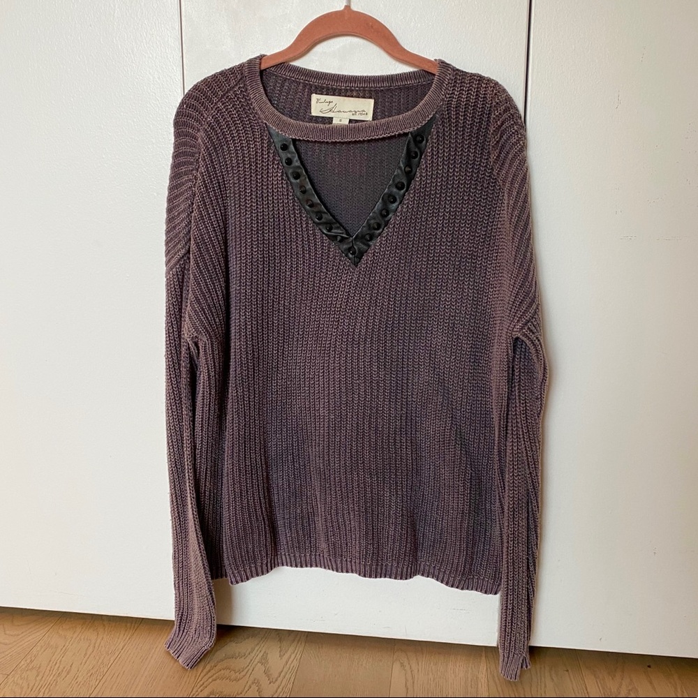 Vintage Havana purple sweater with spike detailing